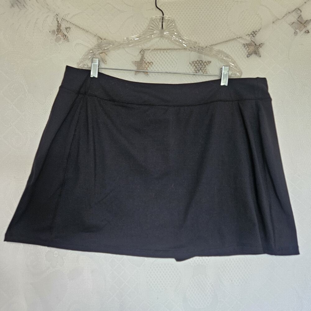 Lands End Size 2X Performance Pleated Skort Tennis Golf Activewear Short Comfort